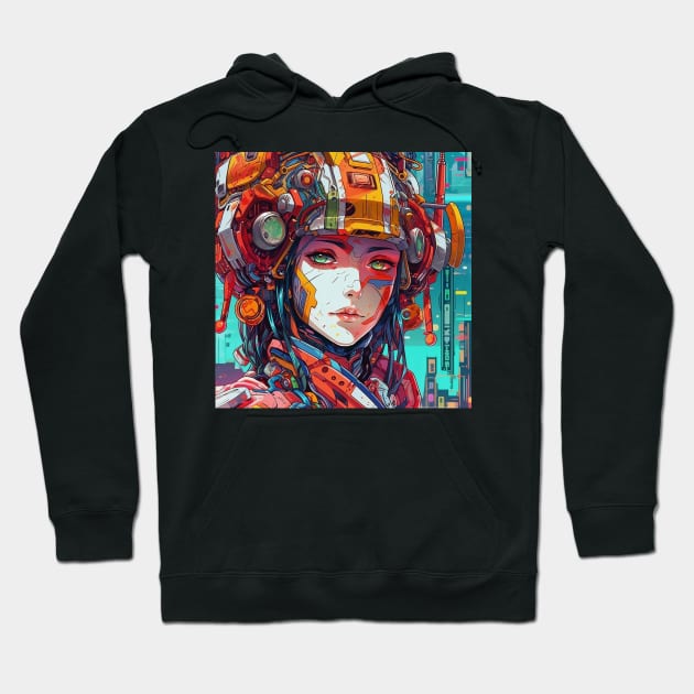 Mech Suite Girl Hoodie by taoistviking